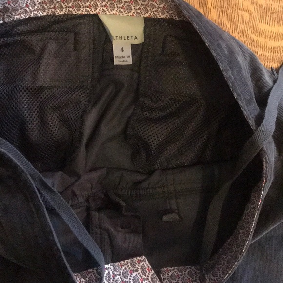 Athleta Gray Corduroy A-Line Skirt 4 Pockets Sz 4 - Picture 6 of 7